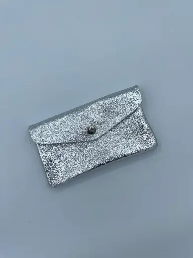 Portefeuille cuir brillant