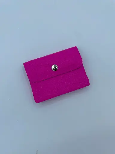Porte monnaie/carte cuir grainé