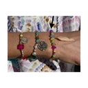 Bracelet plume pendant MTC5