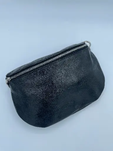 Pochette en cuir brillante grand format