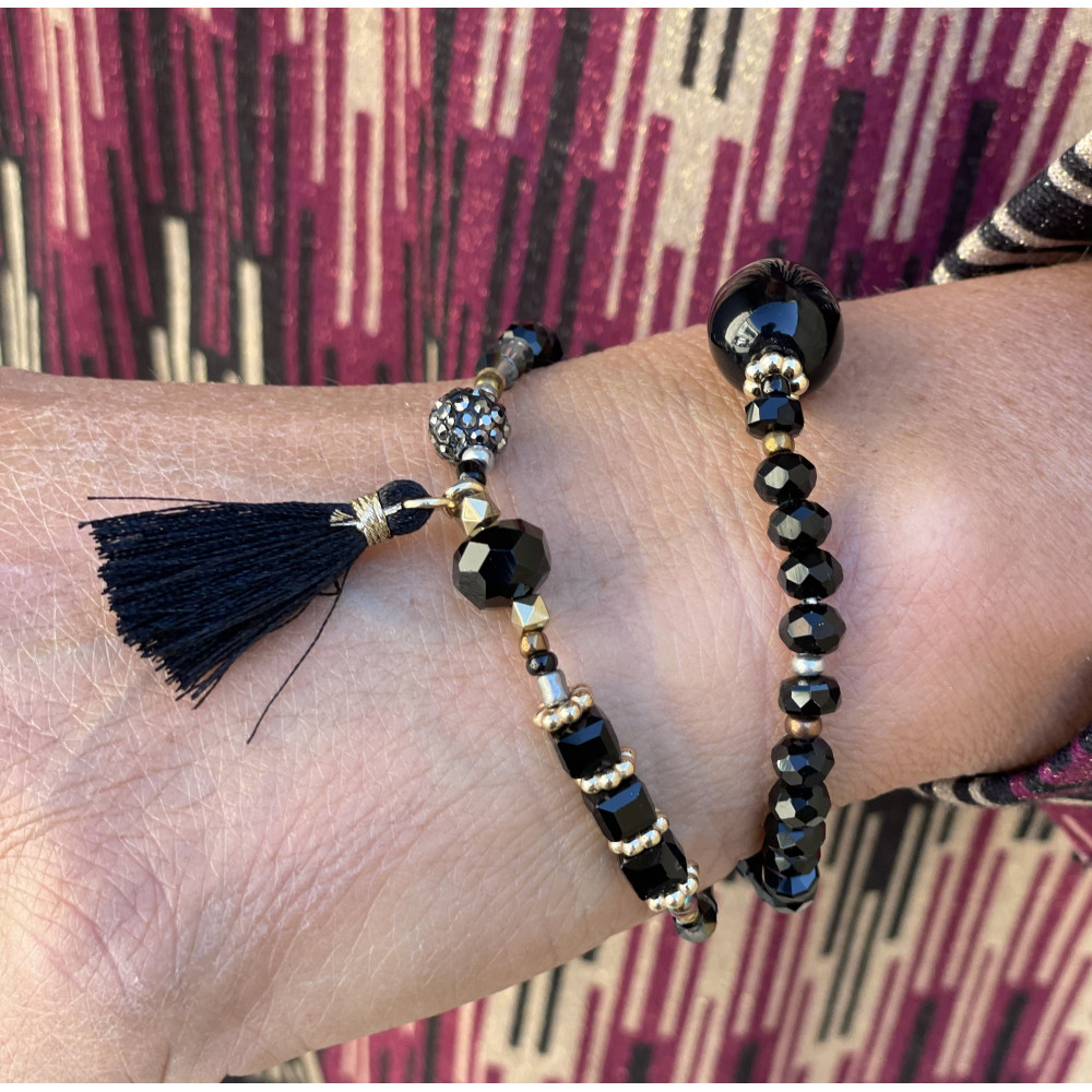 Bracelet 3 cubes pampille 69AP