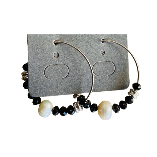 Boucles d'oreilles pierre strass n°1